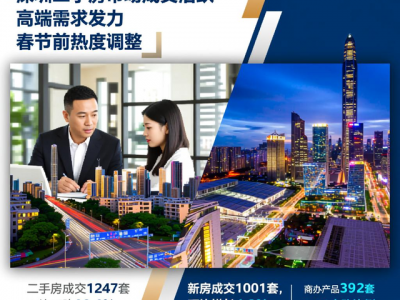 深圳二手房市场成交活跃，高端需求发力，春节前热度调整