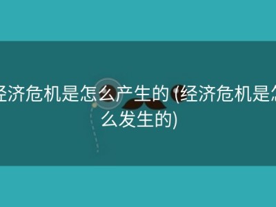 经济危机是怎么产生的 (经济危机是怎么发生的)