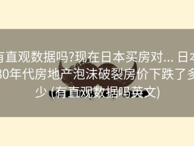有直观数据吗?现在日本买房对... 日本80年代房地产泡沫破裂房价下跌了多少 (有直观数据吗英文)