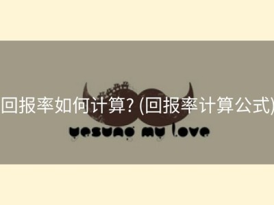回报率如何计算? (回报率计算公式)