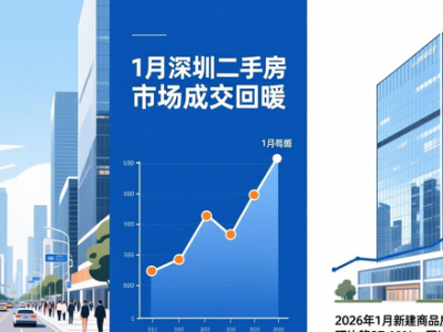 1月深圳二手房市场成交回暖，核心区与多片区表现亮眼