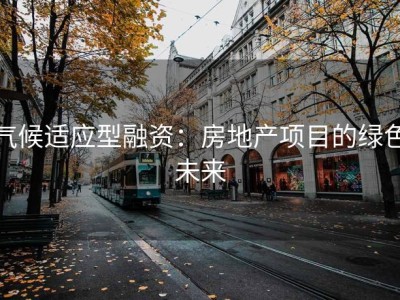 气候适应型融资：房地产项目的绿色未来