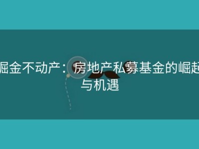 掘金不动产：房地产私募基金的崛起与机遇