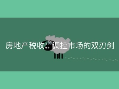 房地产税收：调控市场的双刃剑