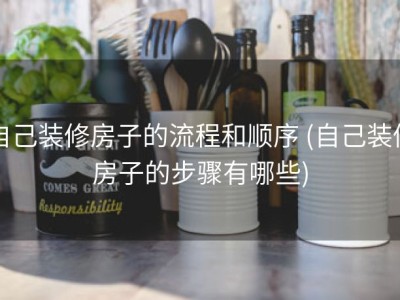 自己装修房子的流程和顺序 (自己装修房子的步骤有哪些)