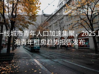 一线城市青年人口加速集聚，2025上海青年租房趋势报告发布