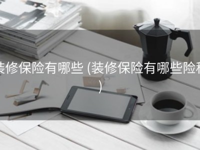 装修保险有哪些 (装修保险有哪些险种)
