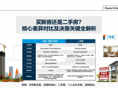 买新房还是二手房？核心差异对比及决策关键全解析