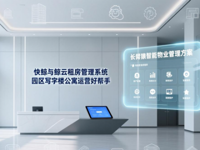 快鲸与鲸云租房管理系统，园区写字楼公寓运营好帮手