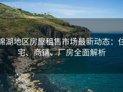 棉湖地区房屋租售市场最新动态：住宅、商铺、厂房全面解析