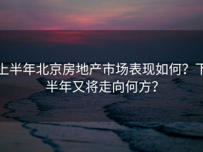 上半年北京房地产市场表现如何？下半年又将走向何方？