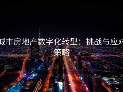 城市房地产数字化转型：挑战与应对策略