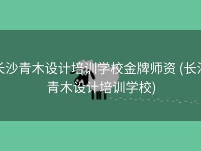 长沙青木设计培训学校金牌师资 (长沙青木设计培训学校)