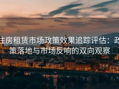 住房租赁市场政策效果追踪评估：政策落地与市场反响的双向观察