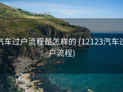 汽车过户流程是怎样的 (12123汽车过户流程)