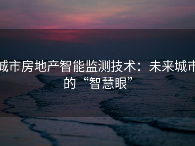 城市房地产智能监测技术：未来城市的“智慧眼”