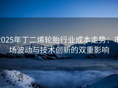 2025年丁二烯轮胎行业成本走势：市场波动与技术创新的双重影响