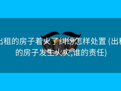 出租的房子着火了纠纷怎样处置 (出租的房子发生火灾,谁的责任)