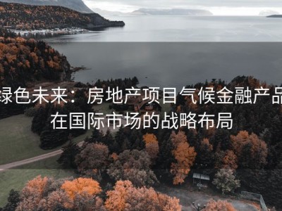 绿色未来：房地产项目气候金融产品在国际市场的战略布局