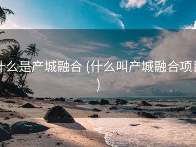什么是产城融合 (什么叫产城融合项目)