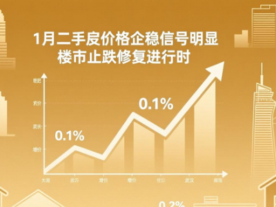 1月二手房价格企稳信号明显 楼市止跌修复进行时