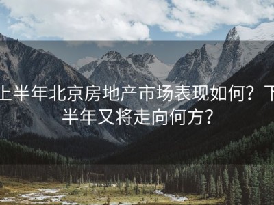 上半年北京房地产市场表现如何？下半年又将走向何方？