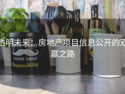 透明未来：房地产项目信息公开的双赢之路