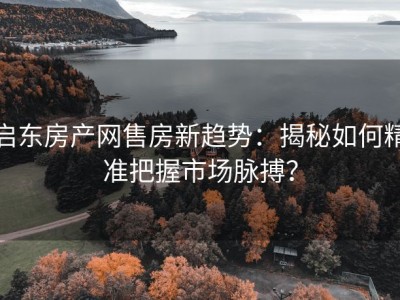 启东房产网售房新趋势：揭秘如何精准把握市场脉搏？