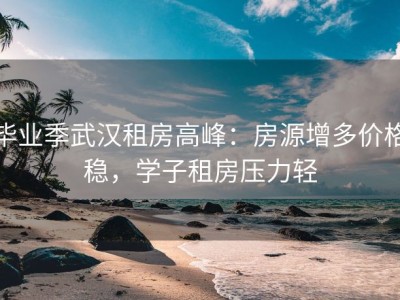 毕业季武汉租房高峰：房源增多价格稳，学子租房压力轻