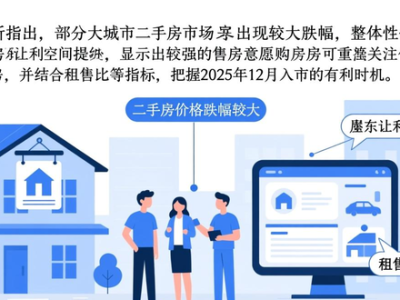 11月新房房价环比下跌城市减少5个，二手房交易影响几何？