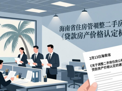 2月13日海南省调整二手房公积金贷款房产价格认定标准