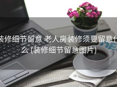 装修细节留意 老人房装修须要留意什么 (装修细节留意图片)