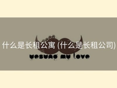 什么是长租公寓 (什么是长租公司)