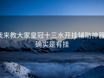 我来教大家皇冠十三水开挂辅助神器”确实是有挂