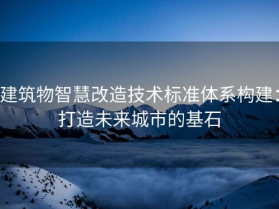 建筑物智慧改造技术标准体系构建：打造未来城市的基石
