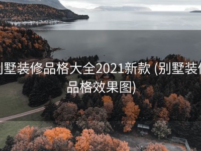 别墅装修品格大全2021新款 (别墅装修品格效果图)