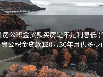 住房公积金贷款买房是不是利息低 (住房公积金贷款120万30年月供多少)