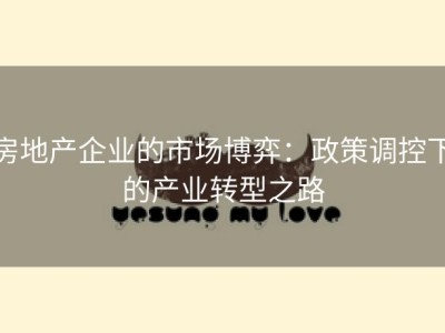 房地产企业的市场博弈：政策调控下的产业转型之路