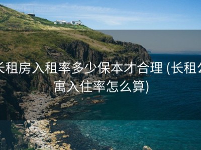 长租房入租率多少保本才合理 (长租公寓入住率怎么算)