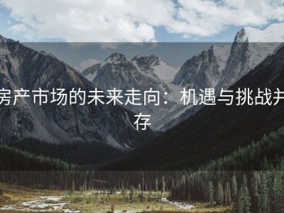 房产市场的未来走向：机遇与挑战并存