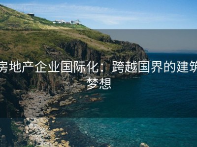 房地产企业国际化：跨越国界的建筑梦想