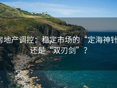 房地产调控：稳定市场的“定海神针”还是“双刃剑”？