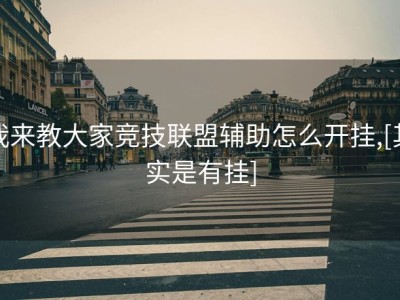 我来教大家竞技联盟辅助怎么开挂,[其实是有挂]