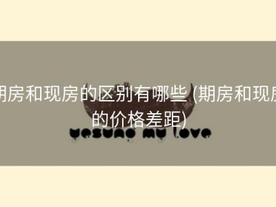 期房和现房的区别有哪些 (期房和现房的价格差距)