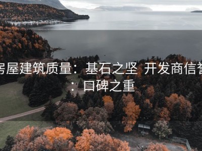 房屋建筑质量：基石之坚  开发商信誉：口碑之重