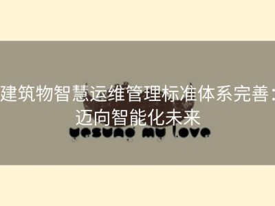 建筑物智慧运维管理标准体系完善：迈向智能化未来