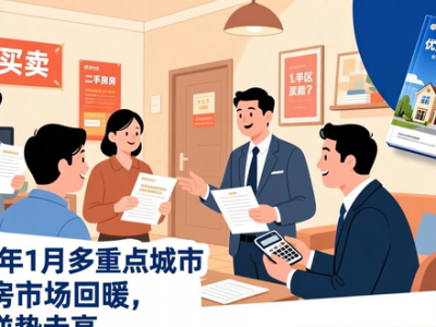 2026年1月多重点城市二手房市场回暖，成交量逆势走高