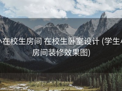 小在校生房间 在校生卧室设计 (学生小房间装修效果图)
