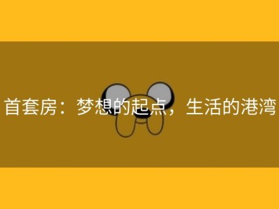 首套房：梦想的起点，生活的港湾