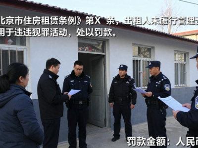 顺义公安分局处罚多起出租屋未履行安全管理责任的违法行为